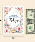 Tokyo Illustrated Greeting Card Beautiful Japan Design - Size