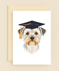 Funny Graduation Card Cute Dog Congrats - Front