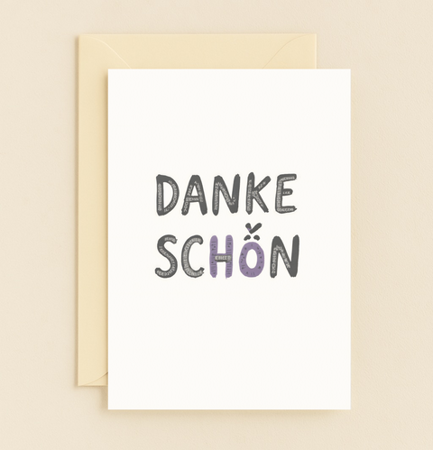 dankeschön thank you card