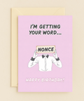 Funny Birthday Card with Playful Word Game Twist - Front