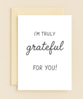 Thank You Greeting Card Simple Modern Design - Front