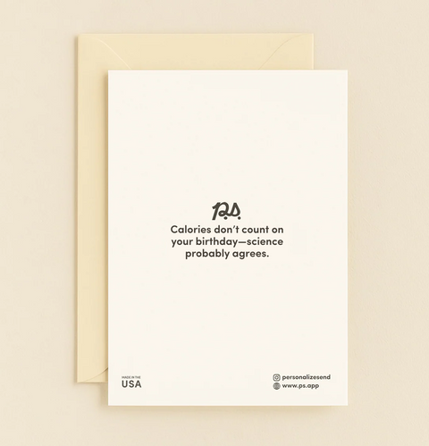 Happy Birthday Greeting Card Modern Gold Typography - Back