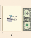 Funny Dad Birthday Card with Credit Card Humor - Size