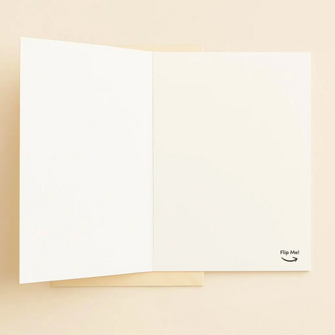 Badass Sister Greeting Card with Floral Design - Inside