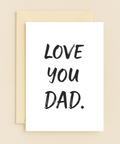 Fathers Day Card Bold Typography Modern - Front