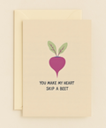 Funny Greeting Card Beetroot Illustration - Front