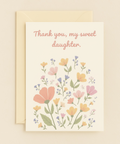 Floral Thank You Card for My Sweet Daughter product image