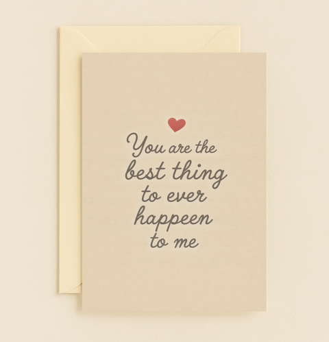 Romantic Greeting Card Heart Design Modern - Front