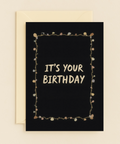 Funny Birthday Card Boho Floral Border - Front