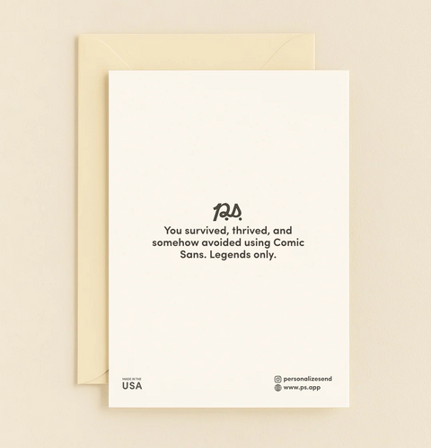 Graduation Greeting Card Minimalist Cap and Diploma Design - Back