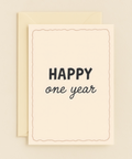 Anniversary Greeting Card Modern Minimalist Design - Front