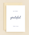 Thank You Greeting Card Modern Script Design - Front
