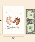 Soulmates Greeting Card Modern Illustrated Design - Size