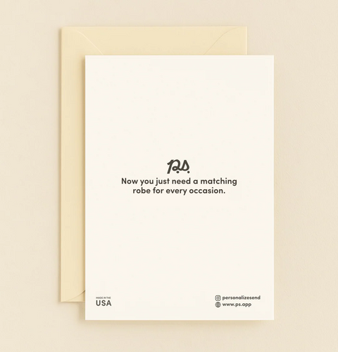 Graduation Greeting Card Funny Modern New Hat Design - Back