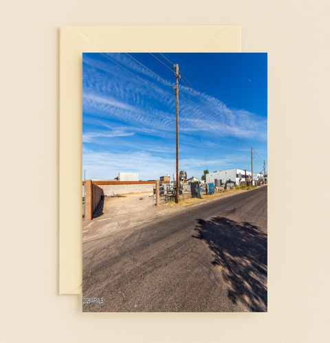 Thank You Card Illustrated Power Line Pun Youre Electric - Front