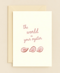 Inspirational Greeting Card Modern Oyster Design - Front