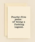 Funny Birthday Greeting Card Modern Typography - Front