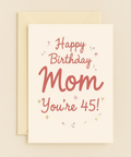Funny Birthday Greeting Card Floral Design - Front