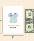 Nurse Graduation Card Cute Stethoscope Design - Size