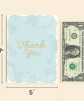 Thank You Card Starry Sky Design Modern - Size