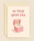 Bridal Greeting Card Ring Box Illustration - Front