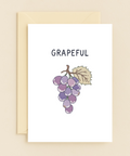 Funny Greeting Card Cute Grapes Illustration - Front