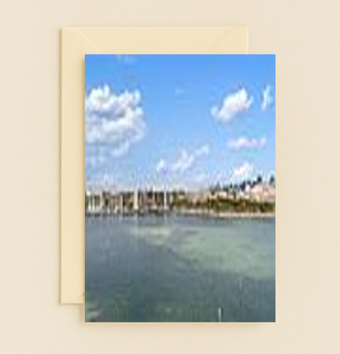 Funny Birthday Card Beach Waves Pun Tide Amazing Illustrated - Front