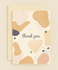 abstract shapes thank you card