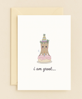 adorable cake tree character card