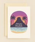 Aloha Honolulu Greeting Card
