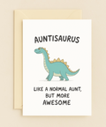 auntisaurus funny dinosaur card