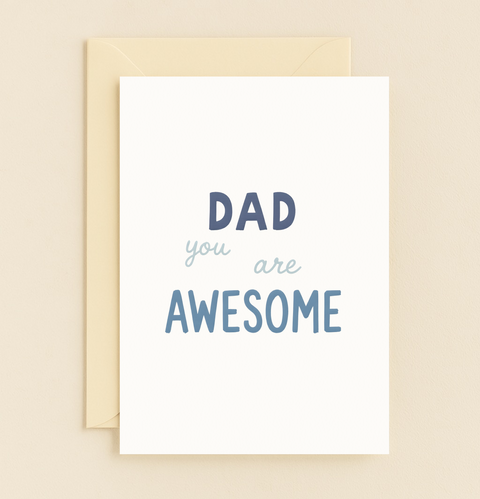 awesome dad appreciation card