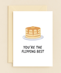 Funny Pancake Greeting Card Cute Illustrated Design - Front