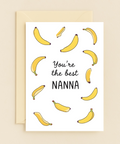 Funny Grandparent Greeting Card Banana Theme - Front