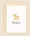 baby stroller thank you card