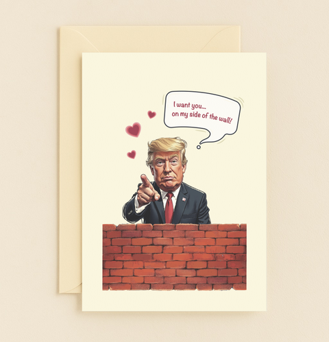 be on my side humorous wall card