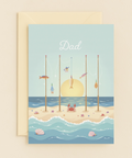Beach Fishing Dad Card