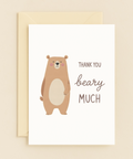 beary much thank you bear card