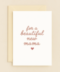 beautiful new mama heart card