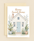 Home Sweet Home Card Modern Illustrated Design - Front