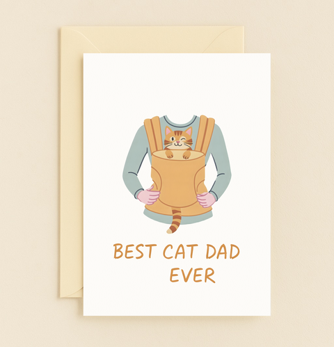 best cat dad appreciation card