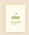 best dad by par golf card