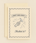 best dad ever nailed it hammer card