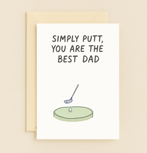 best dad golf putt card