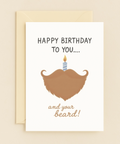 birthday beard celebration card