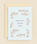 birthday fishes greeting card