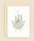 blessed hand and bird card