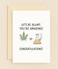 bluntly amazing congratulations card