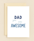 Dad You Are Awesome Greeting Card Modern Design - Front