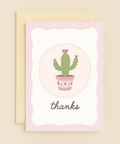 cactus appreciation thank you card